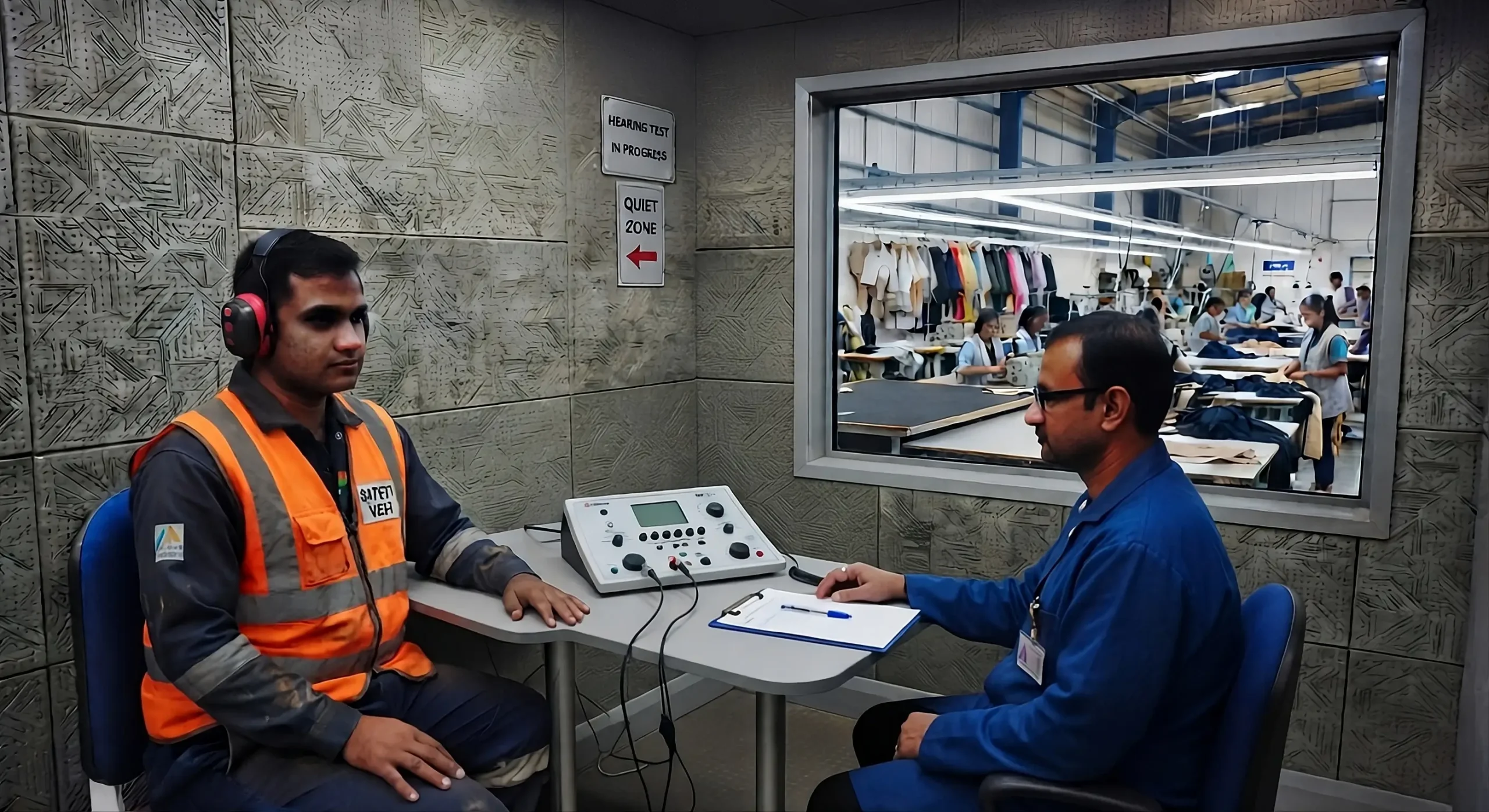 Industrial hearing screening