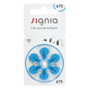 Signia 675 Size Hearing Aid Battery